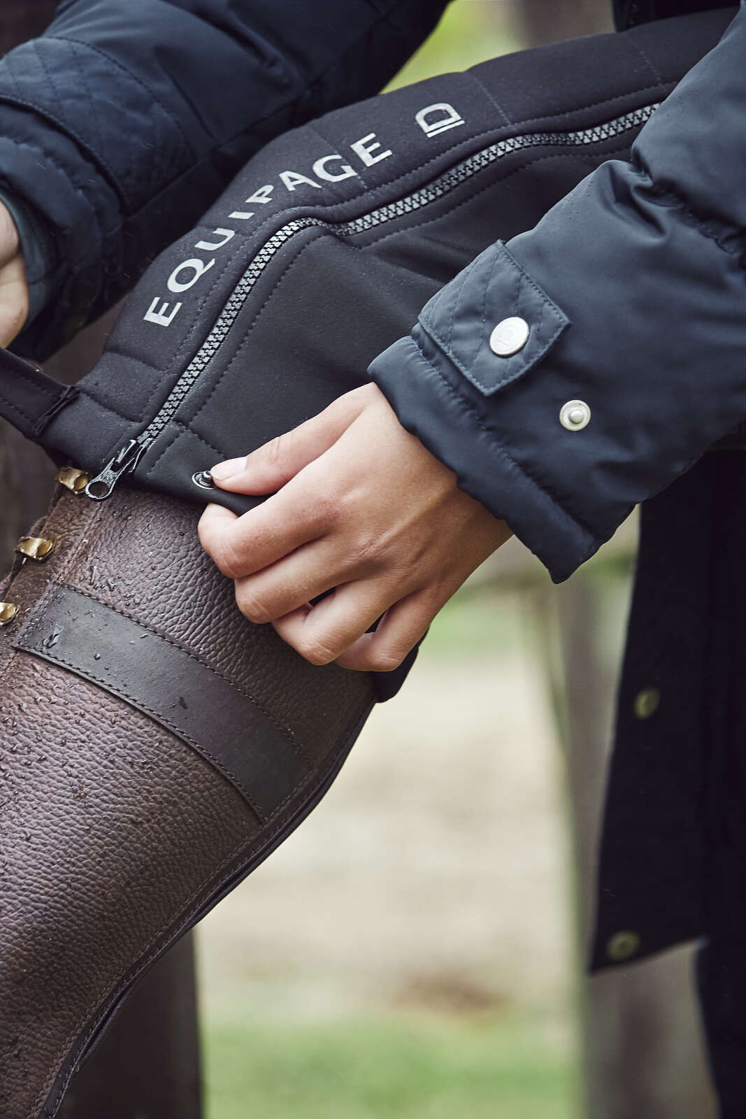 Equipage Clash fullgrip vatteret ridebukser