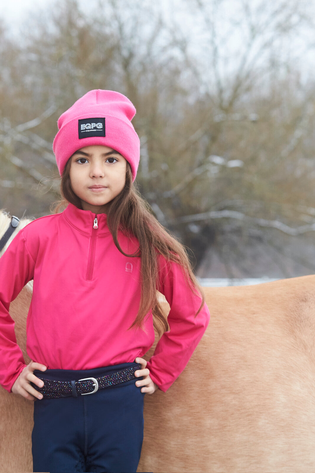 Equipage KIDS Cerise glitterbälte för ridning