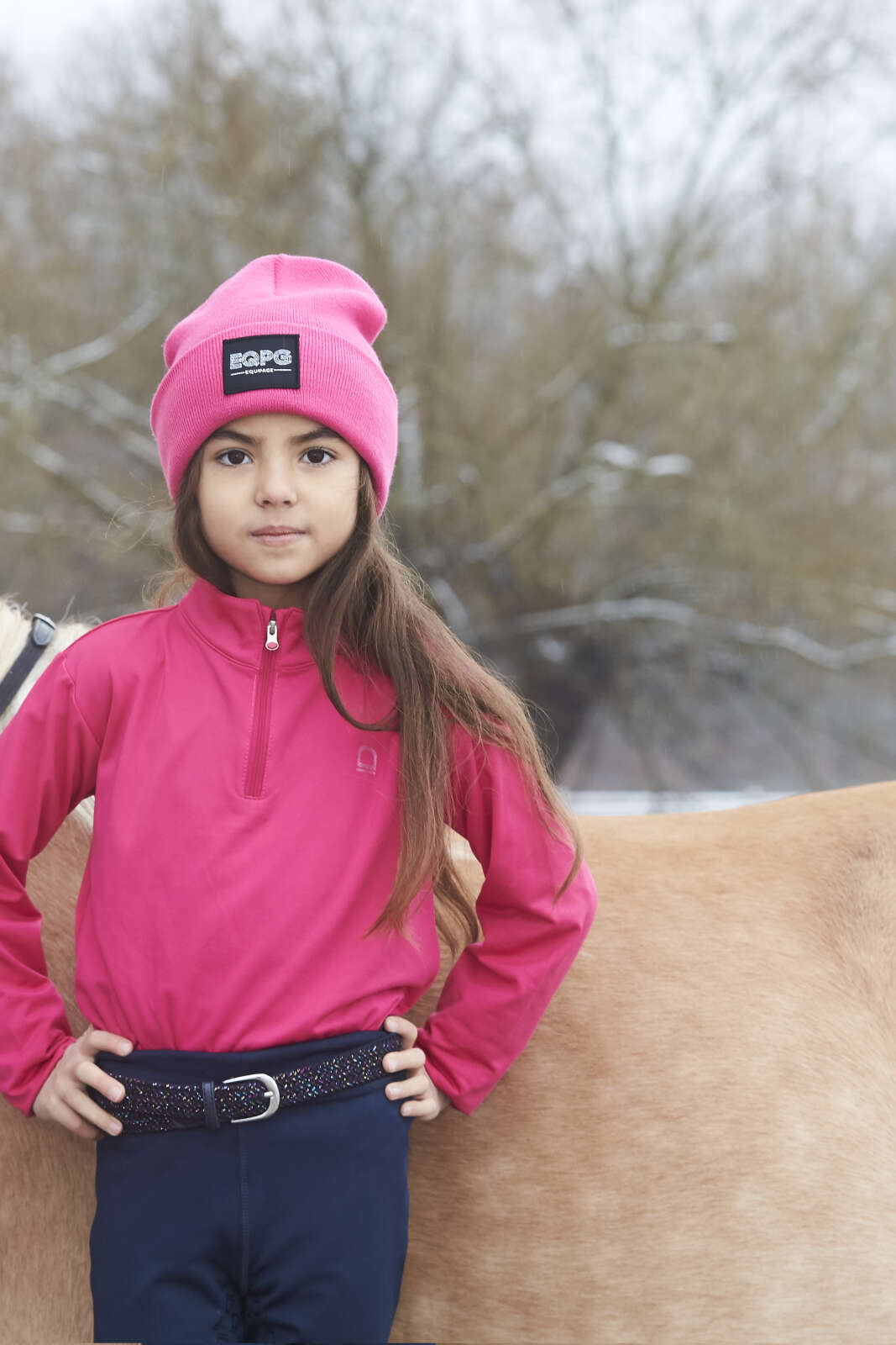 Equipage KIDS Cerise glitterbälte för ridning