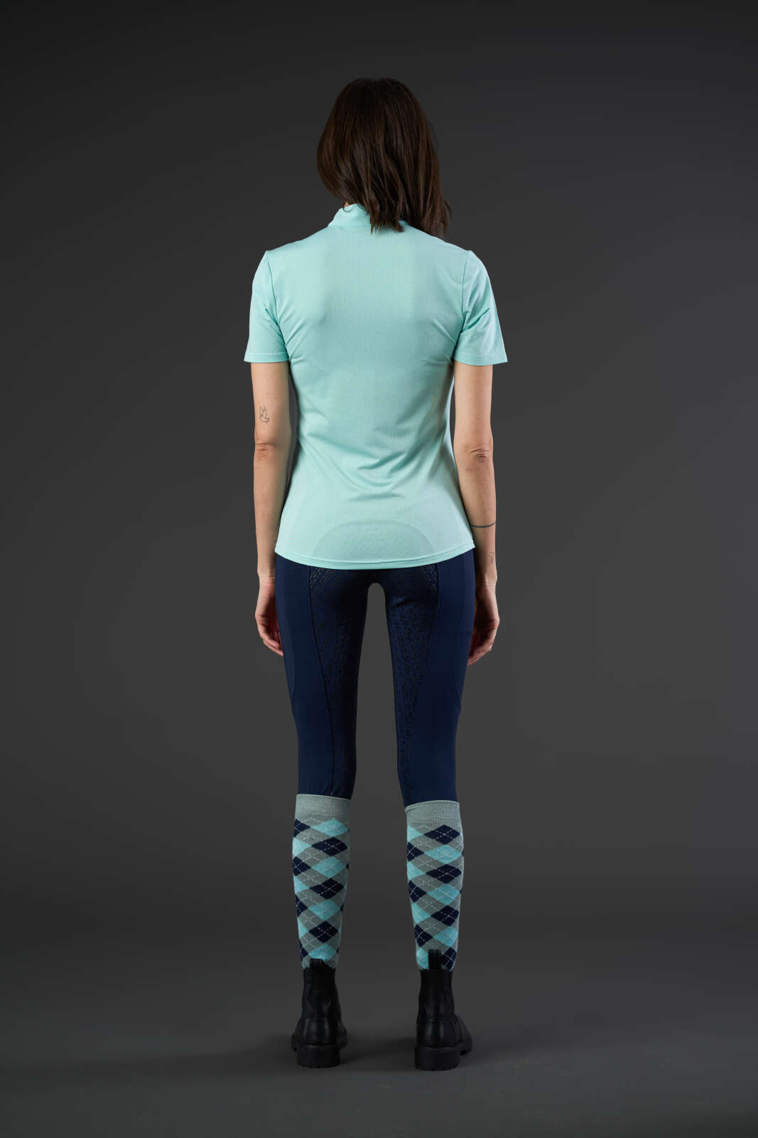 Equipage Hasty Short-Sleeve Half-Zip Riding Top