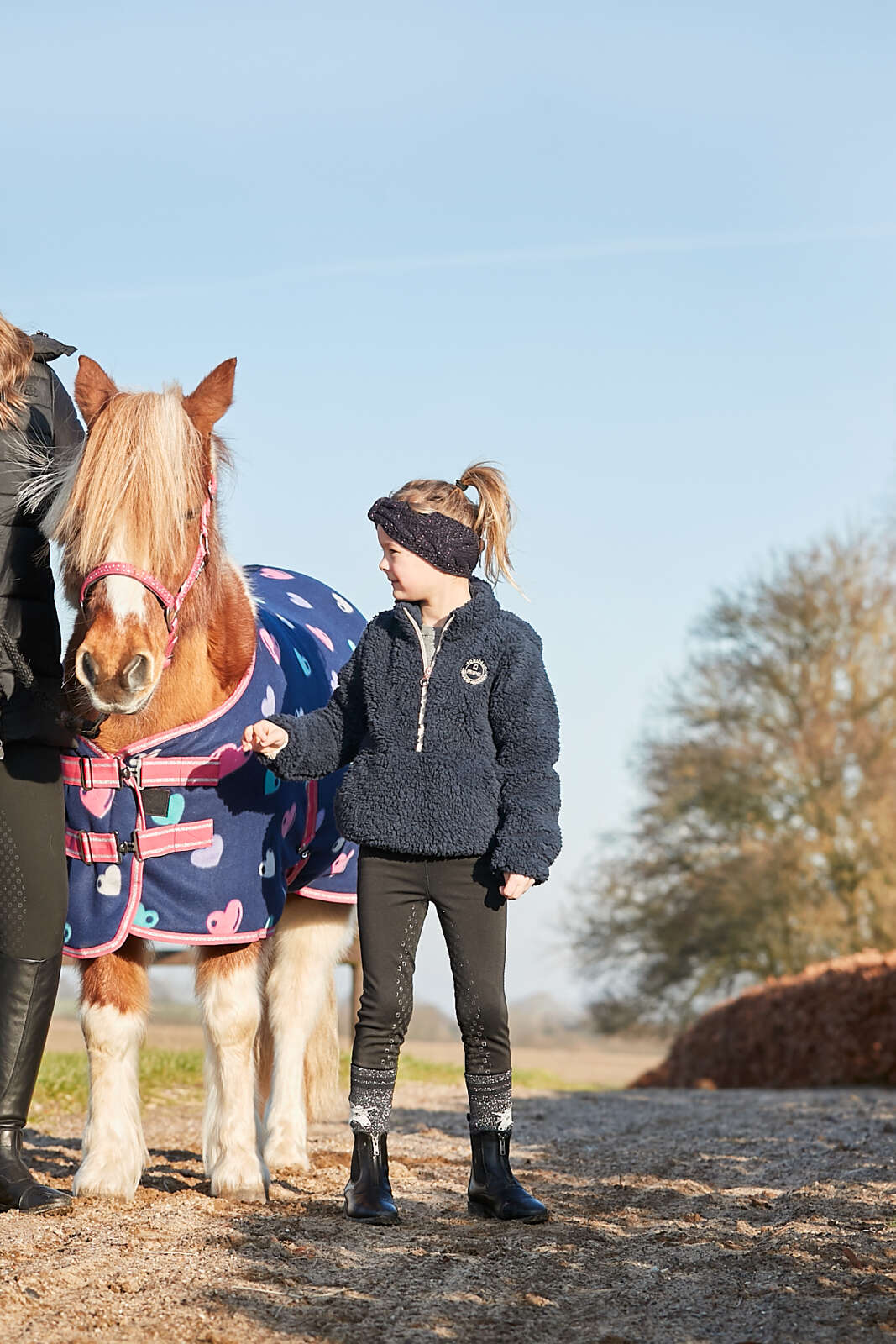 Equipage Joelle half-zip teddy ridejakke til børn