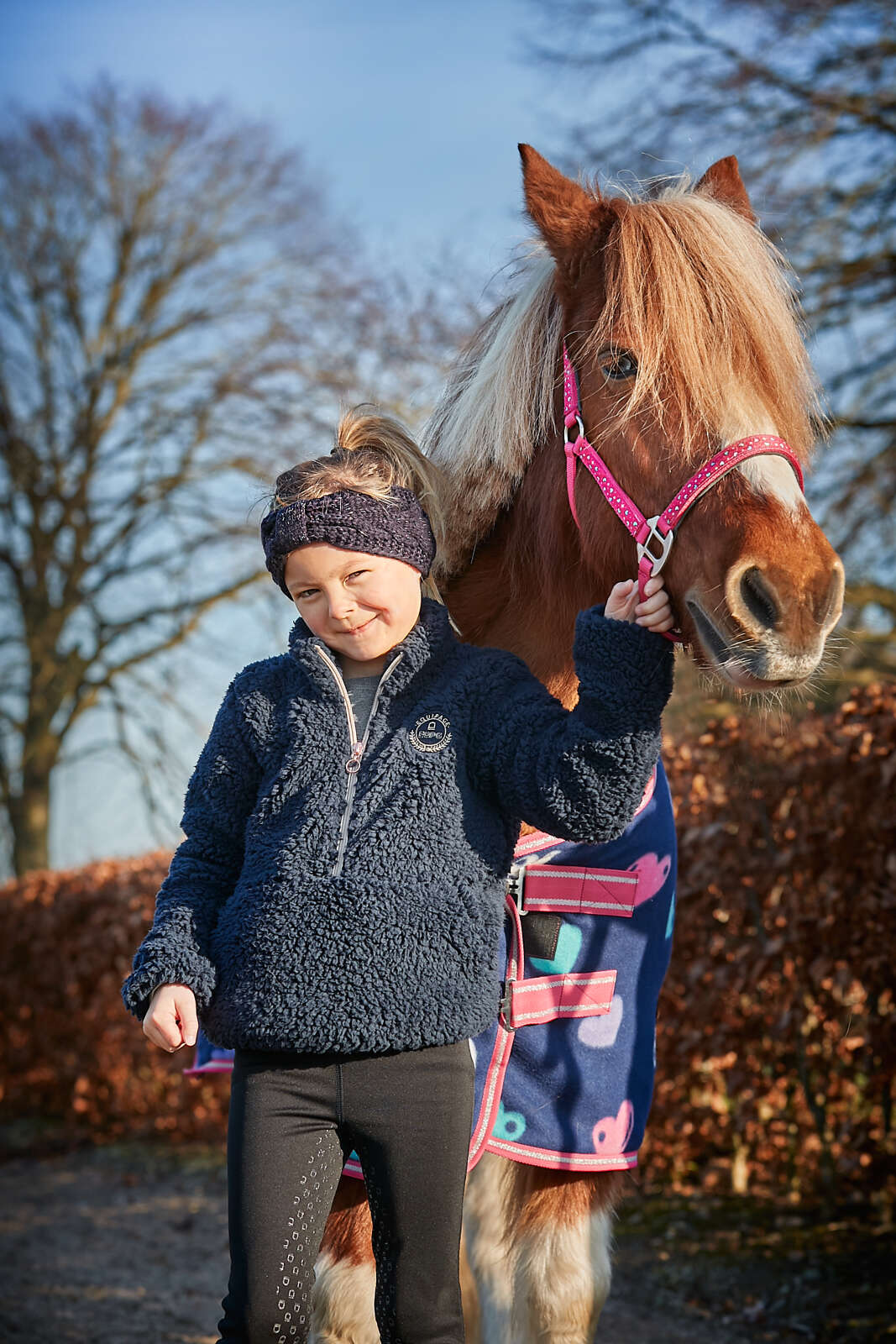 Equipage Joelle half-zip teddy ridejakke til børn