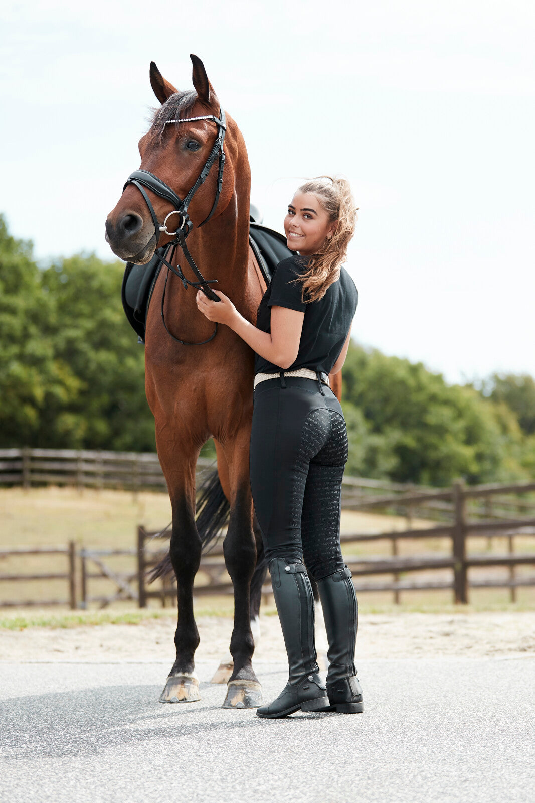 Equipage Kendra ride tights med fullgrip