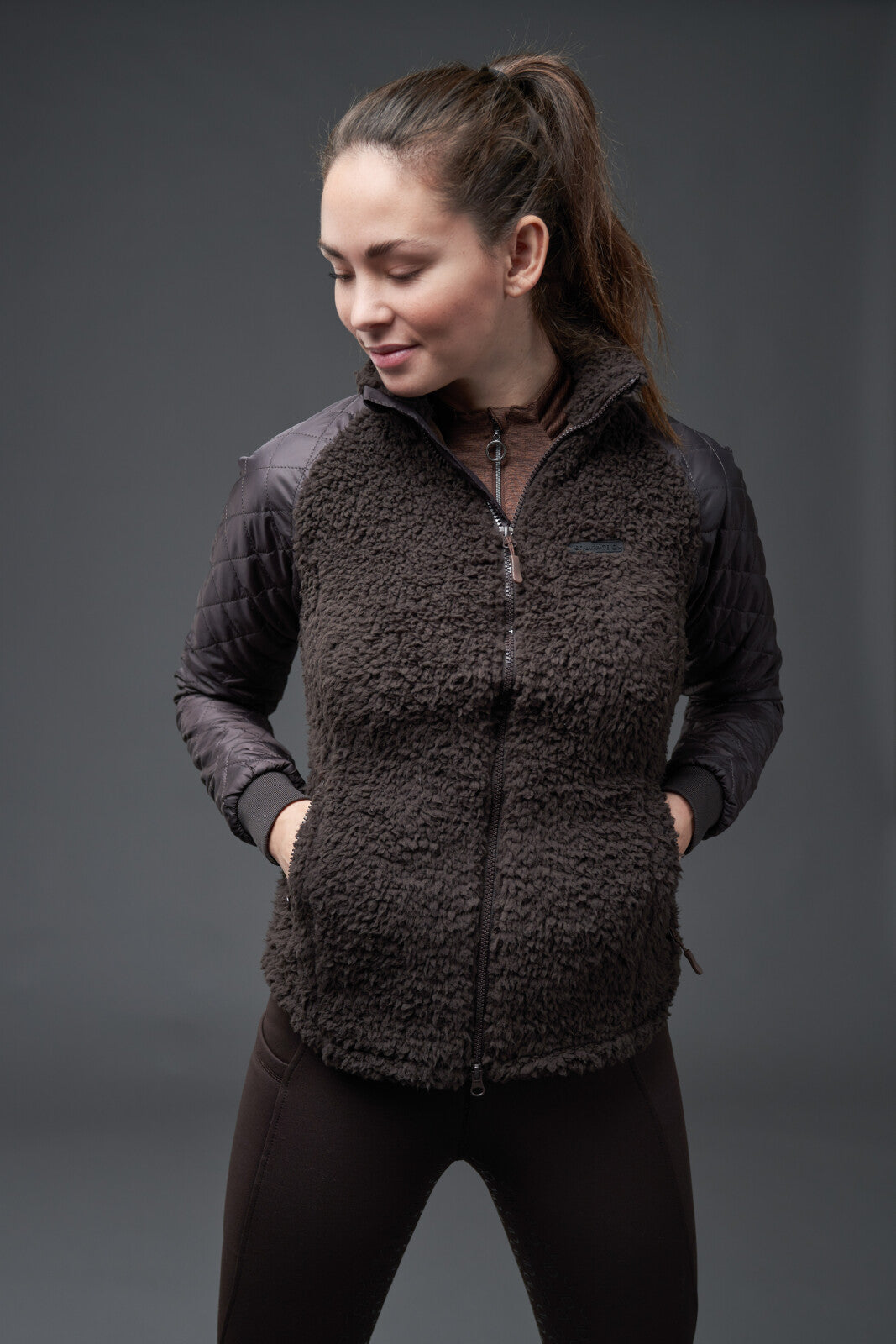 Equipage Lola mix zip jacke