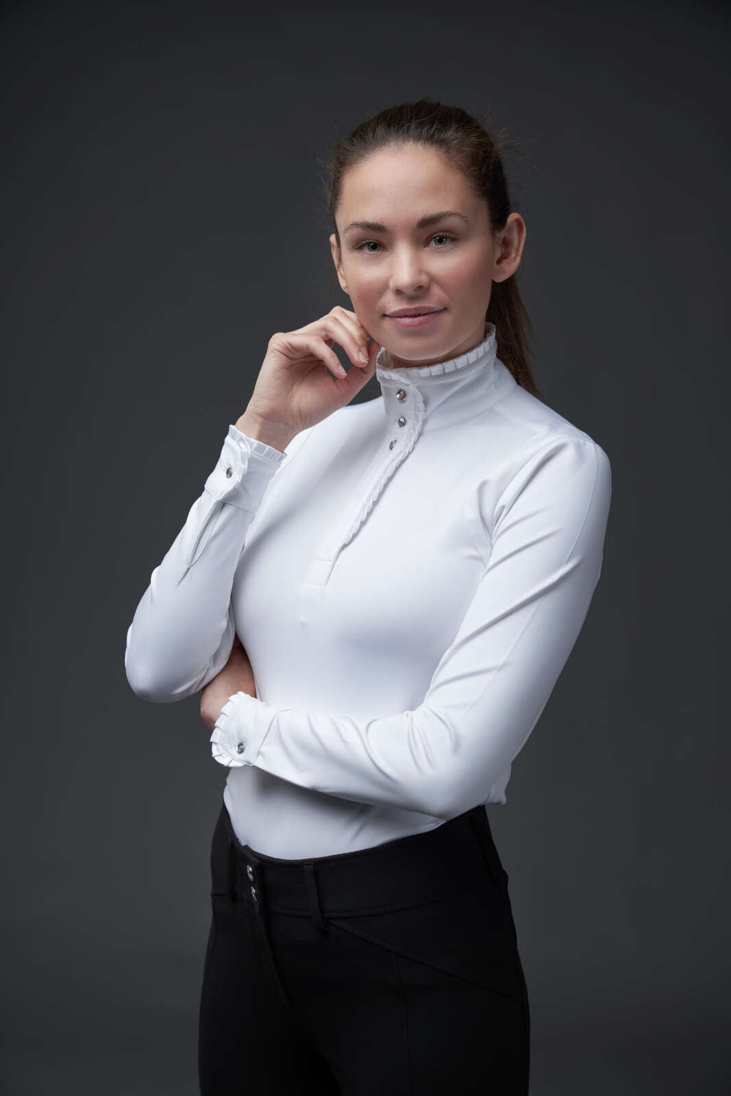 Equipage Lesley langermet stevneskjorte