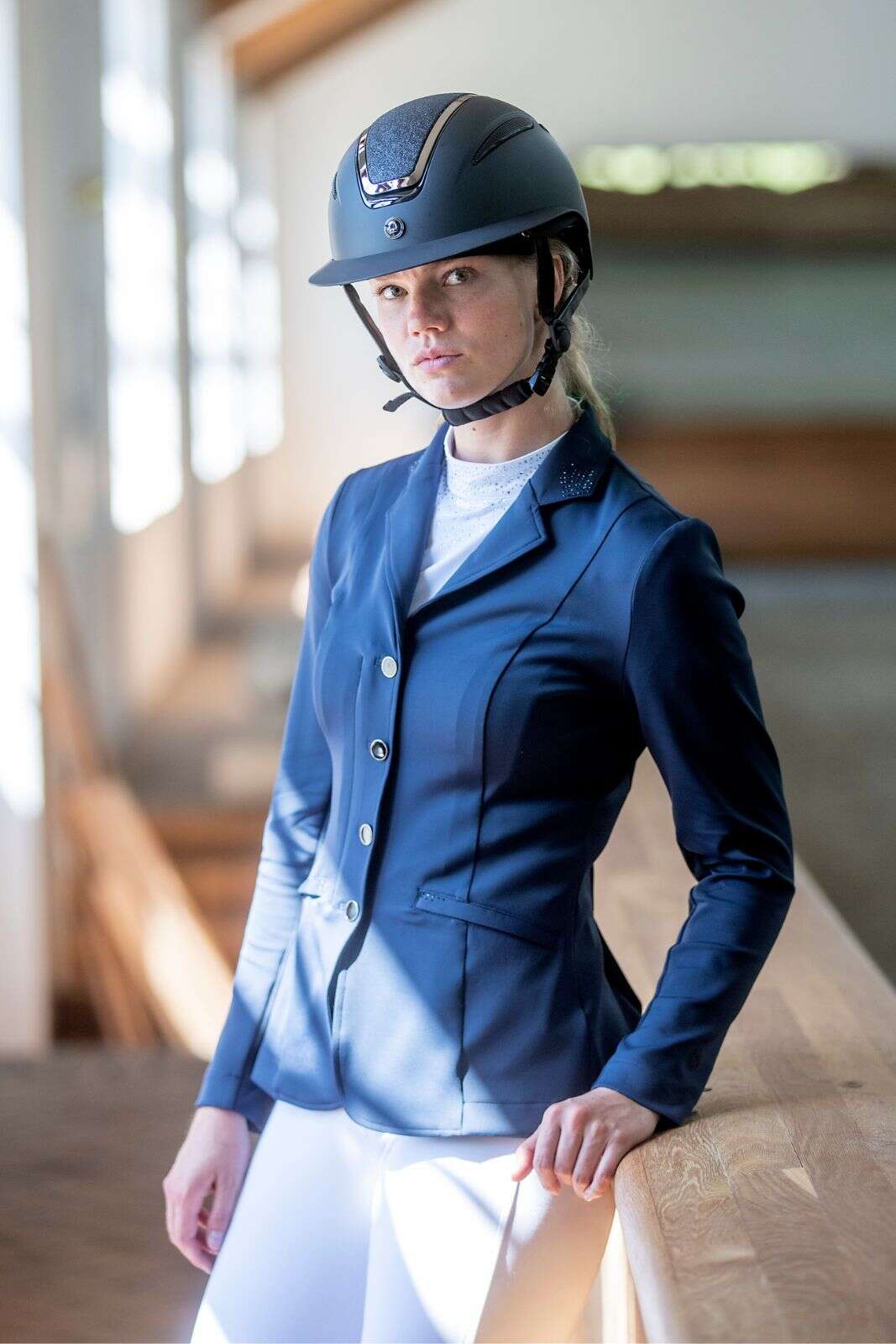 Equipage Monroe show jacket with rhinestone details