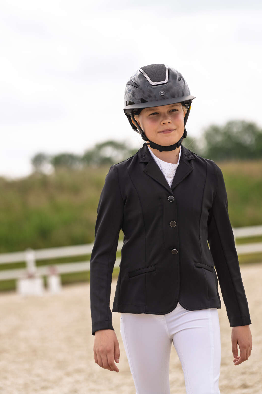Equipage Monroe show jacket for kids, rhinestone