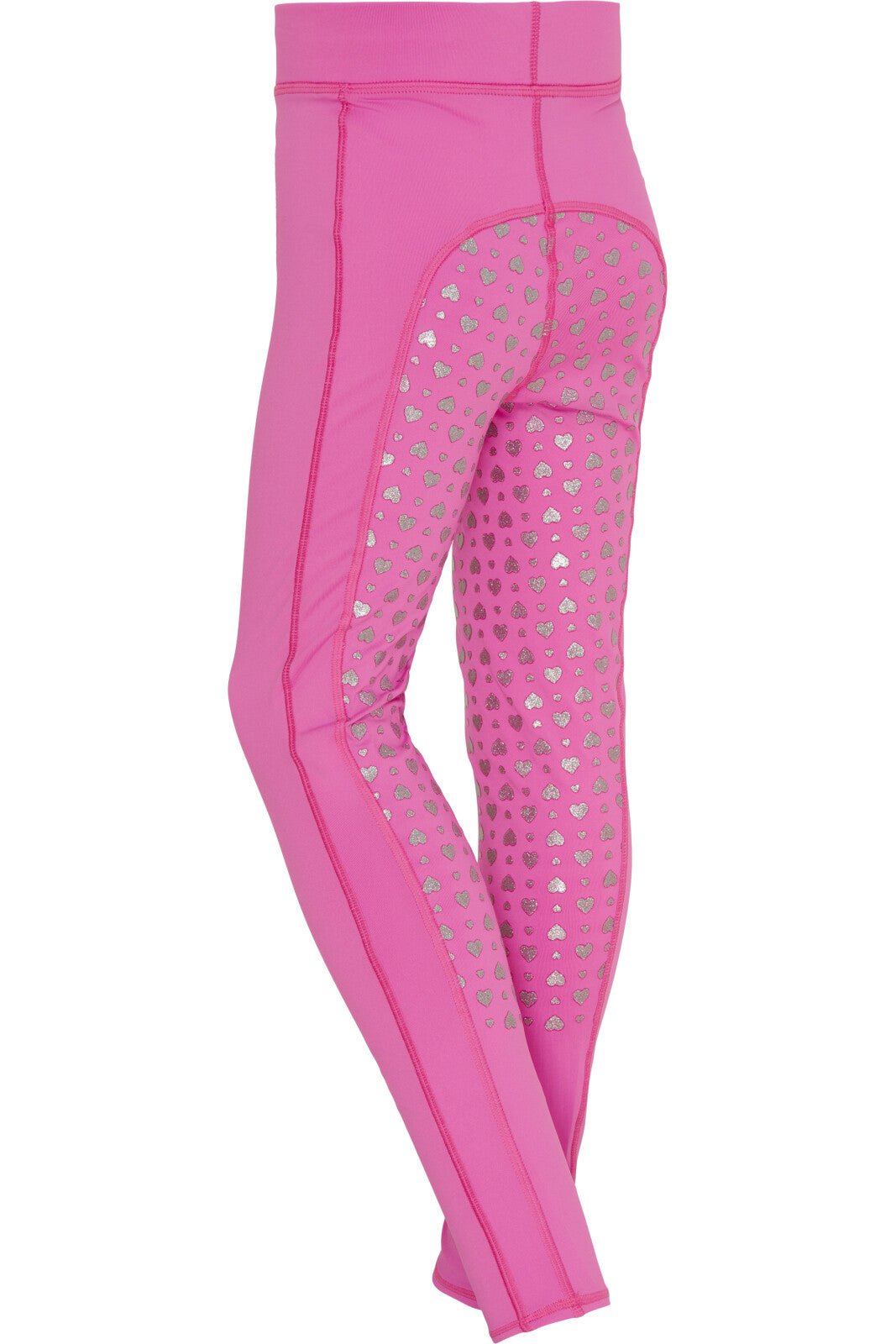 Equipage Molly Heart glitter riding tights with full grip - Unamari