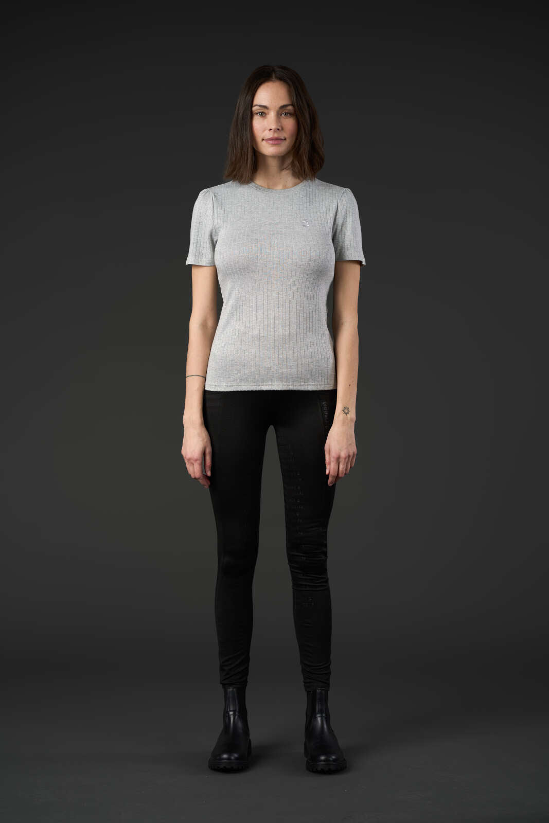 Equipage Alexa kurzärmeliges Glanz-T-Shirt