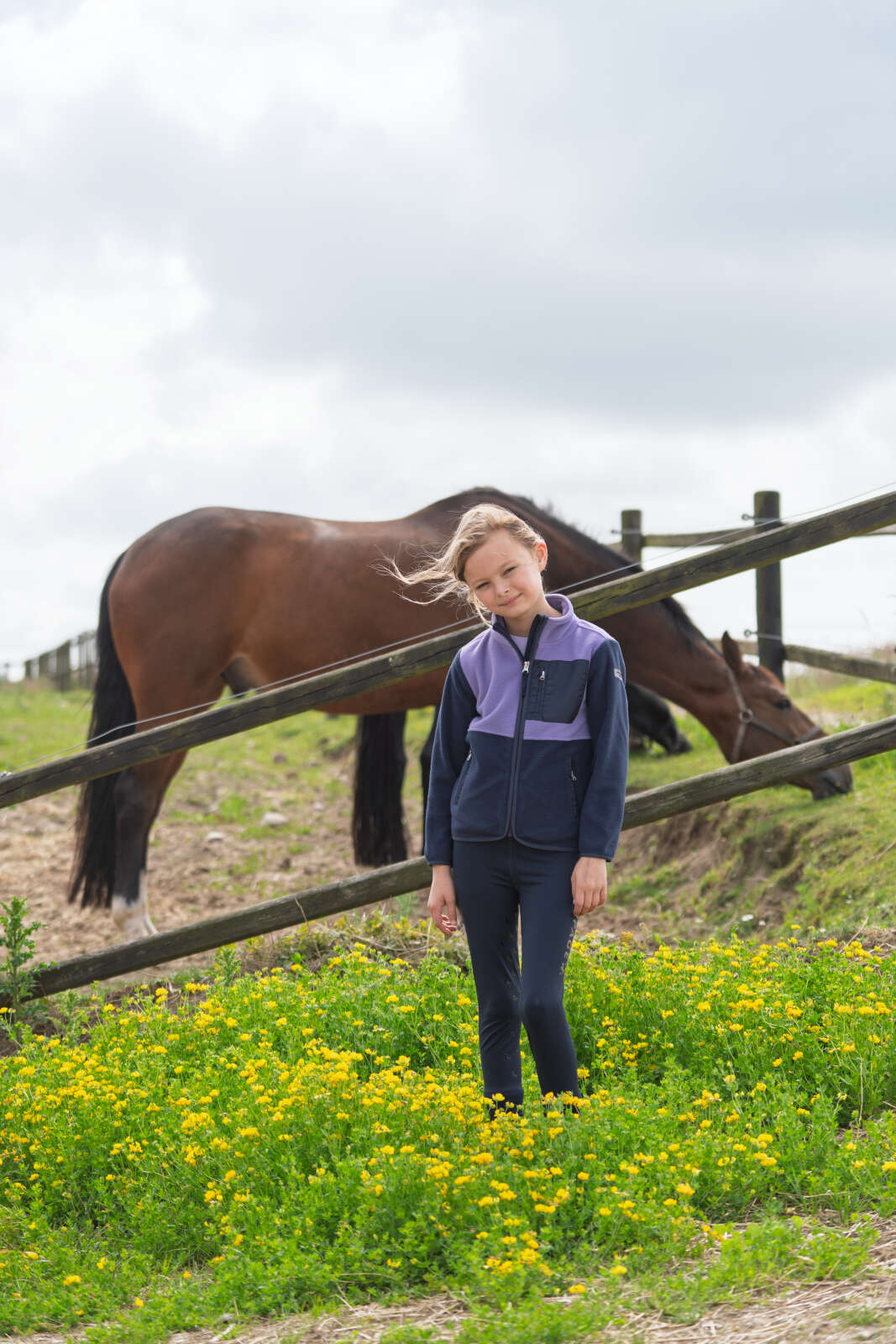 Equipage Allison-fleecejakke til børn