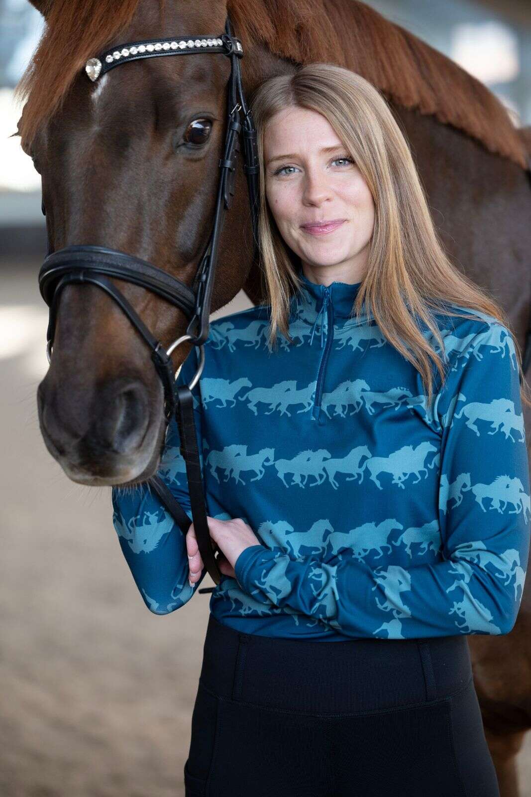 Equipage Montana langærmet trøje, half zip