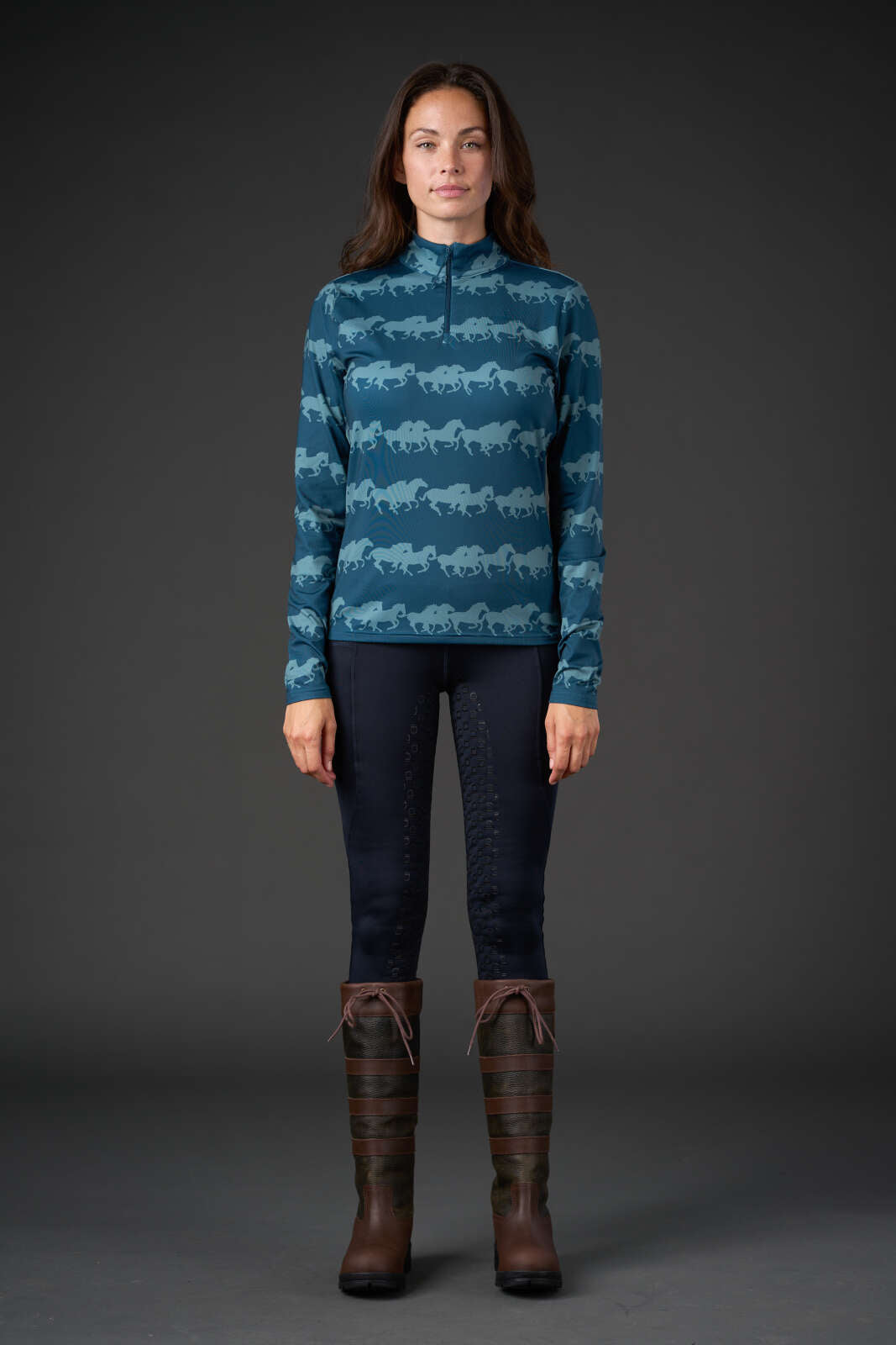 Equipage Montana langærmet trøje, half zip