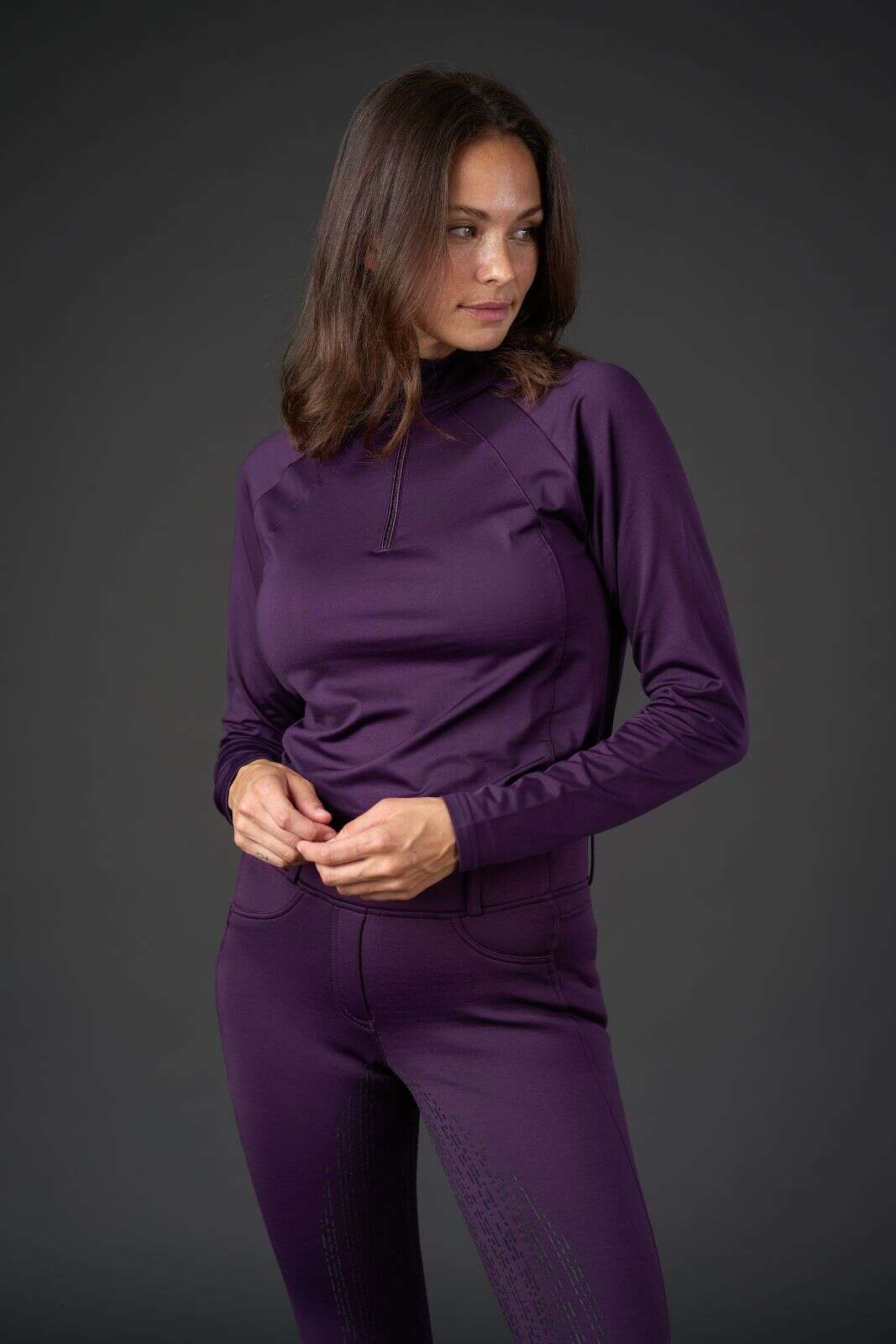 Equipage Redmond långärmad tröja, half-zip