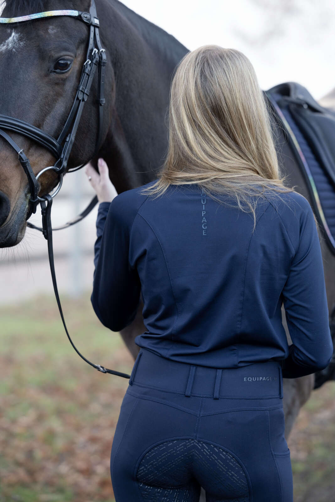 Equipage Redmond långärmad tröja, half-zip