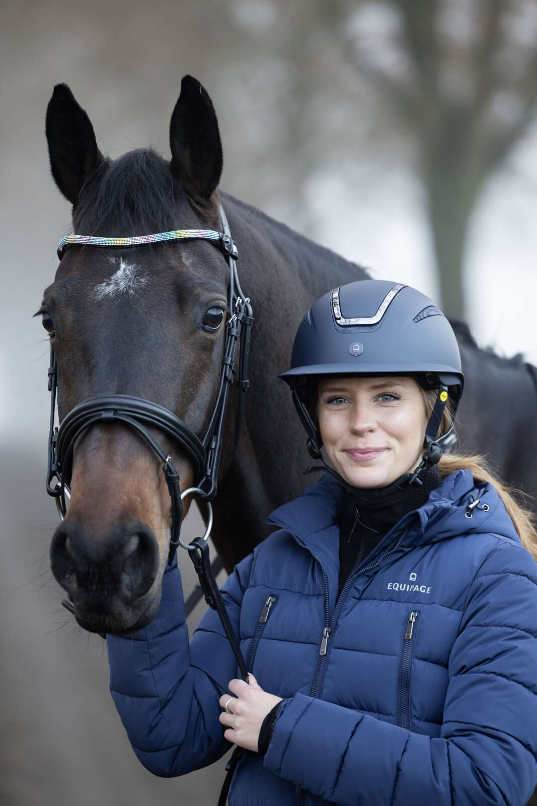 Equipage Mips Guardian riding helmet Matt Plain