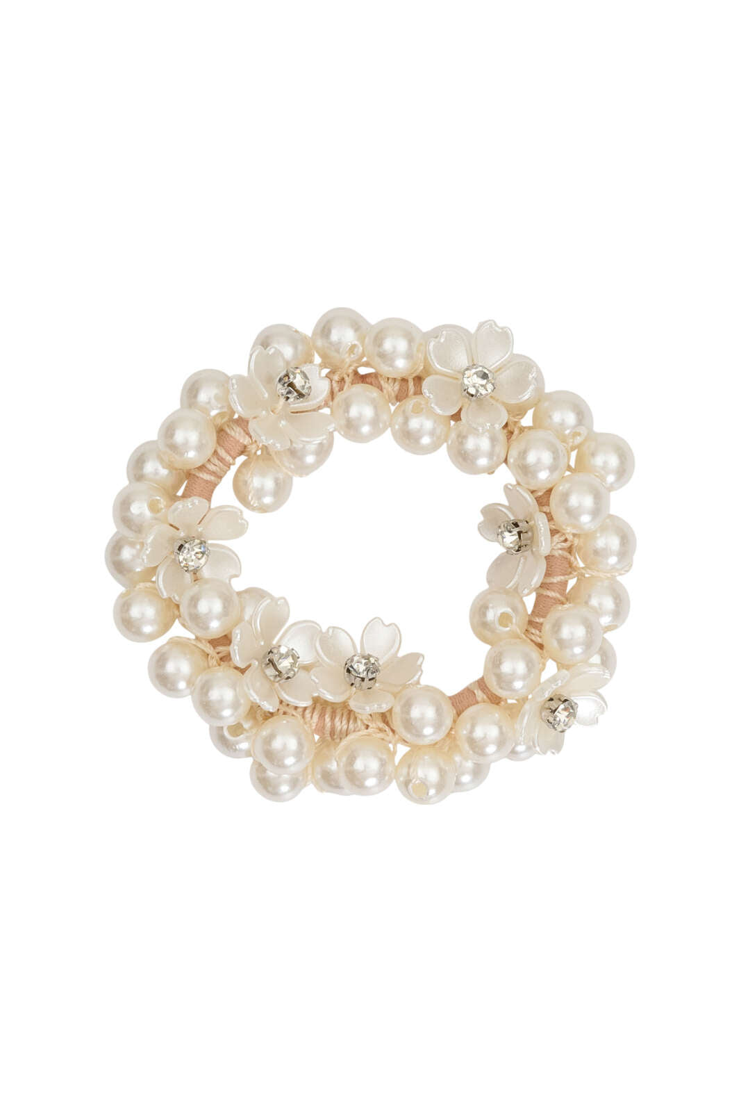 Equipage Abel pearl hair tie