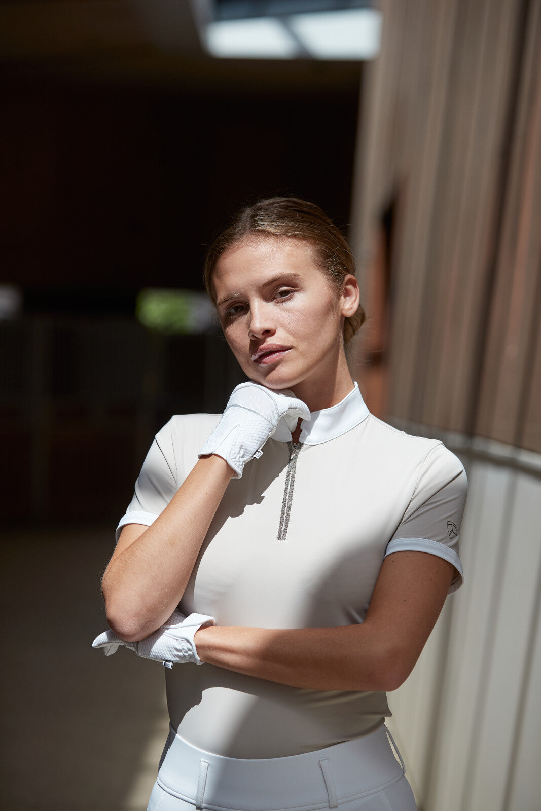 CATAGO Nice short sleeve competition blouse