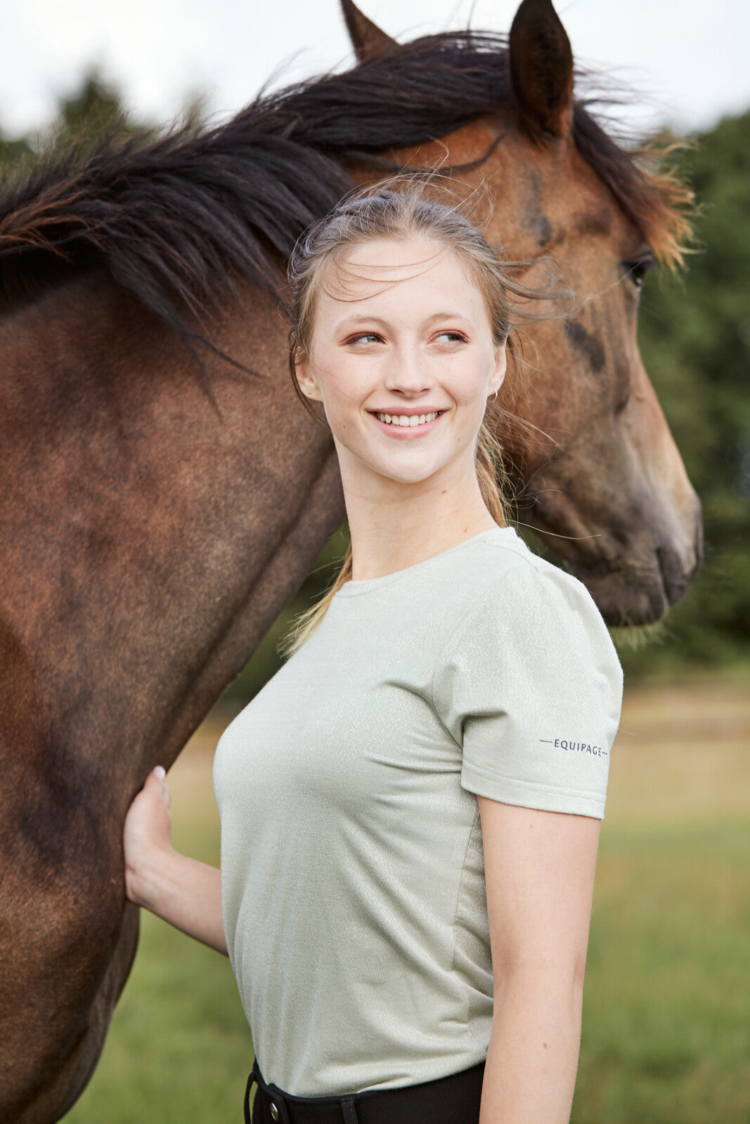 Equipage Mara kortärmad ridblus