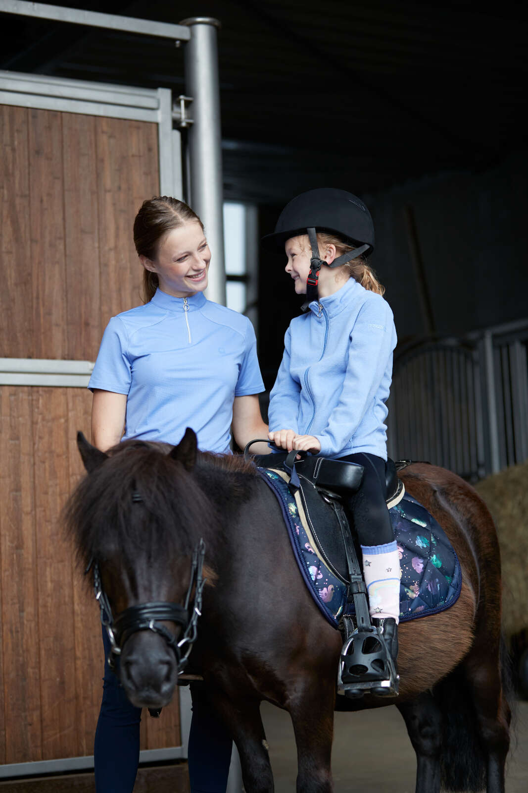 Equipage Hasty kortærmet ridebluse med half-zip