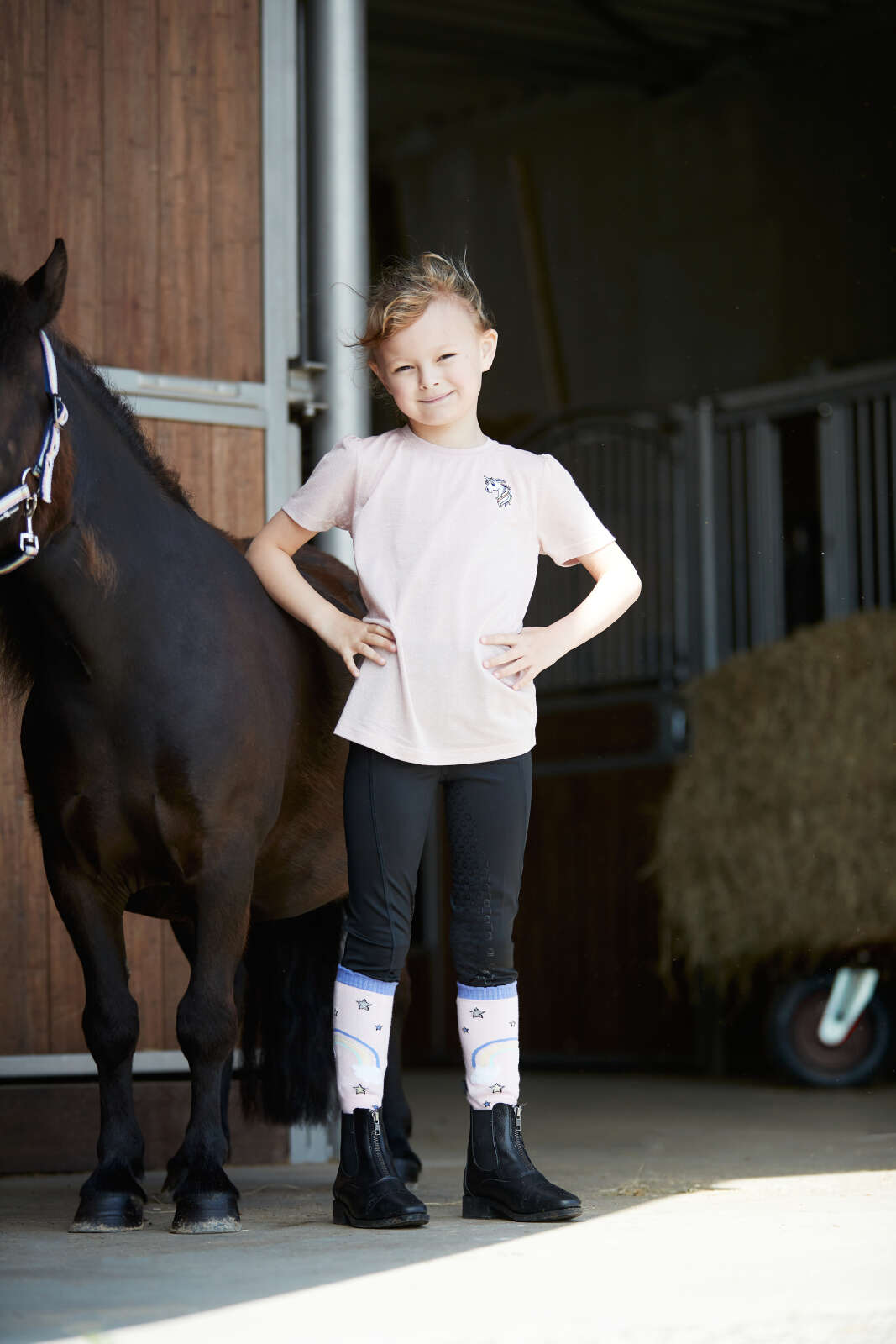 Equipage Molly riding tights with full grip for kids