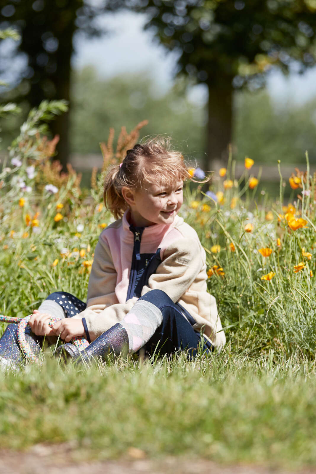 Equipage Minna zip riding fleece jacket for kids