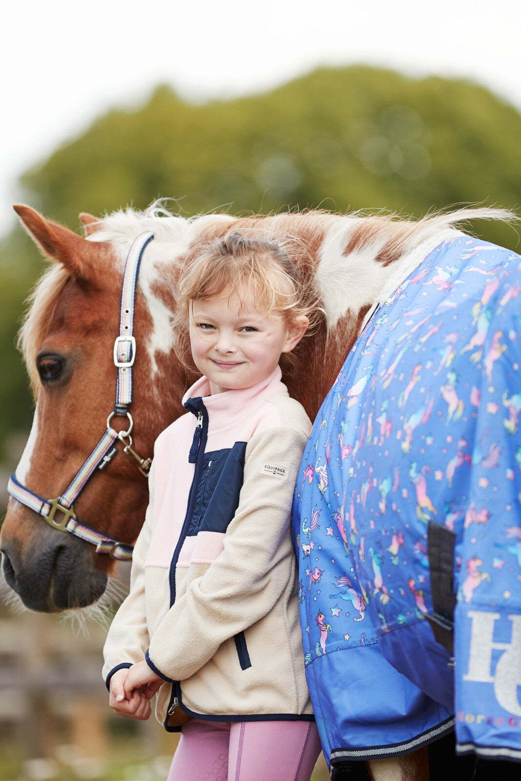 Equipage Minna zip riding fleece jacket for kids