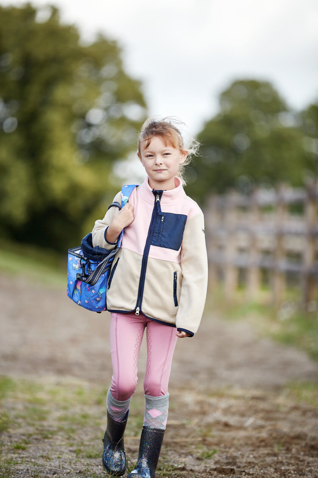 Equipage Minna zip riding fleece jacket for kids