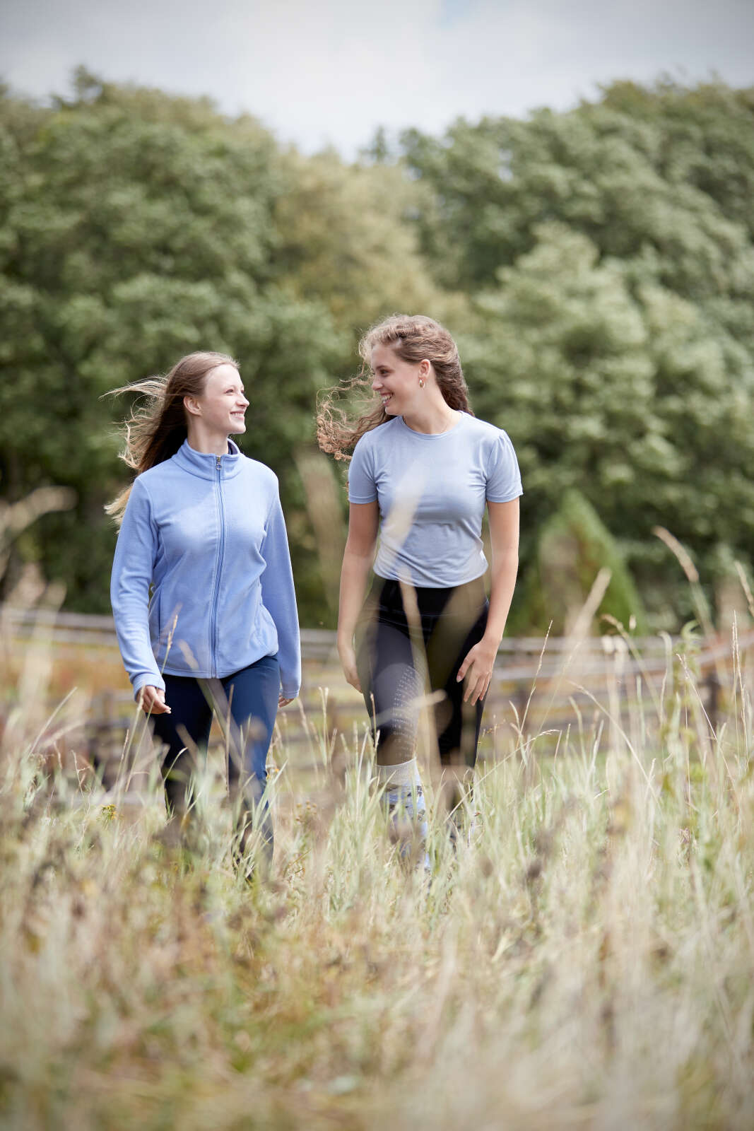 Equipage Mara kortærmet ridebluse med glimmer