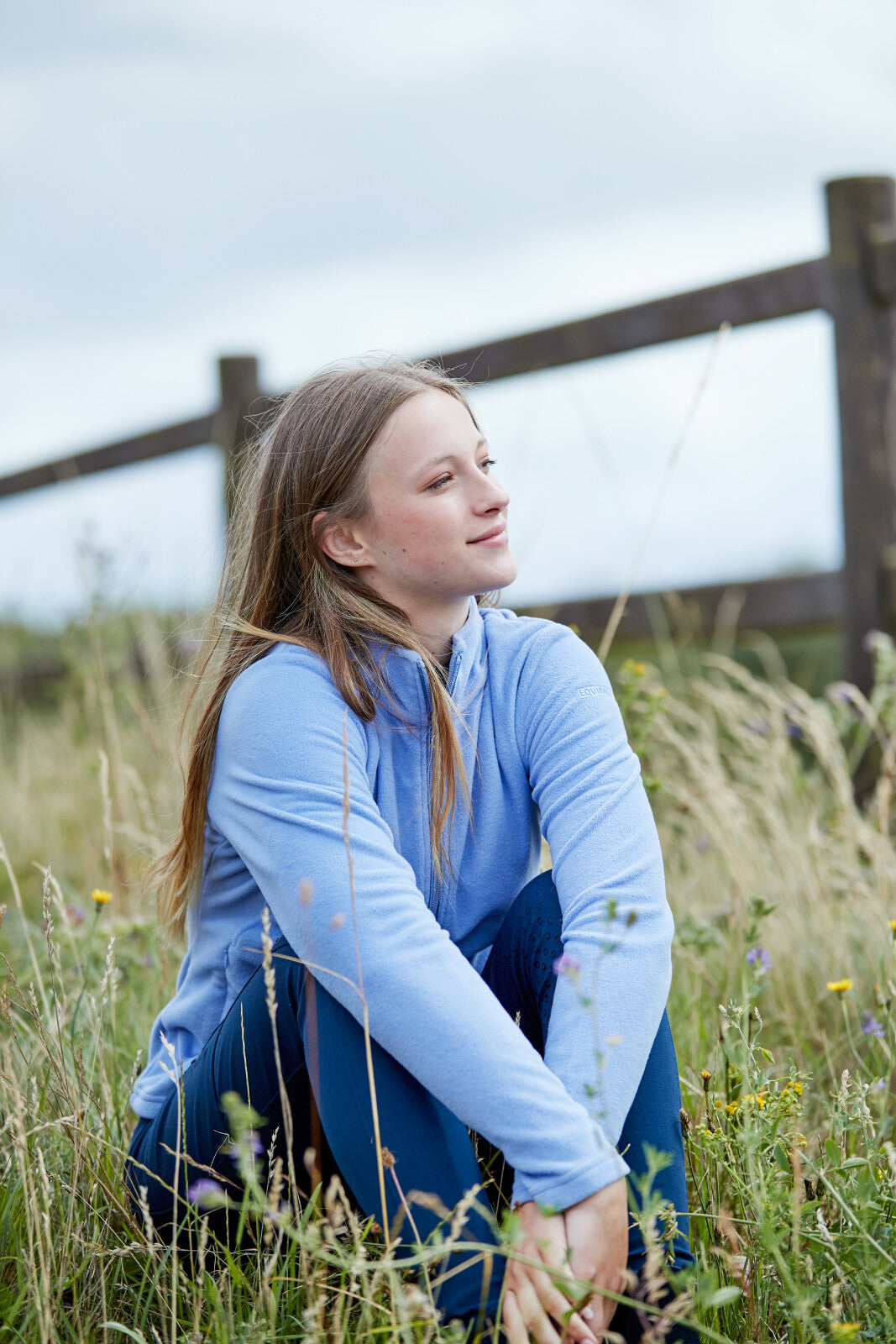 Equipage Gilly fleece cardigan för ridning