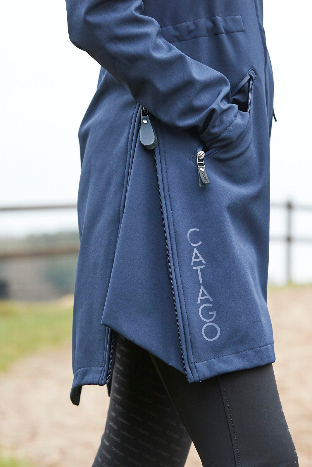 CATAGO Abby long soft shell riding jacket