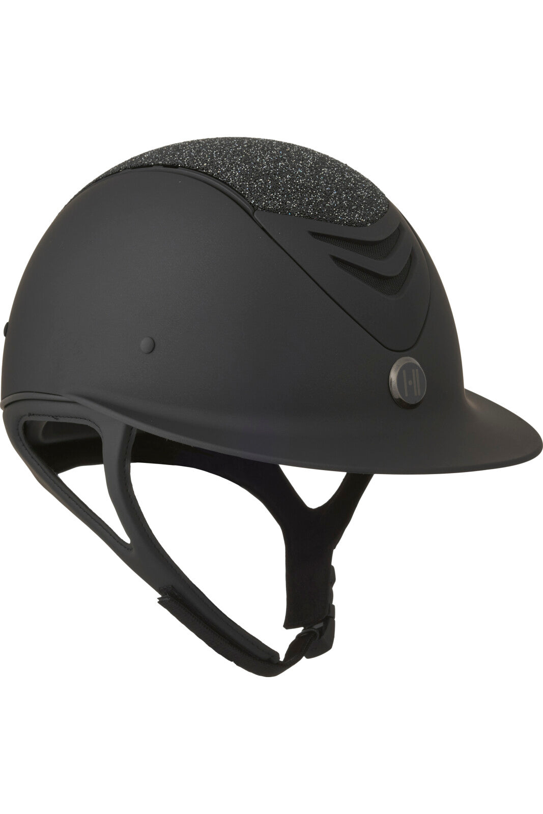 One K Avancé Reithelm - Glitter Top, schwarzes pipe