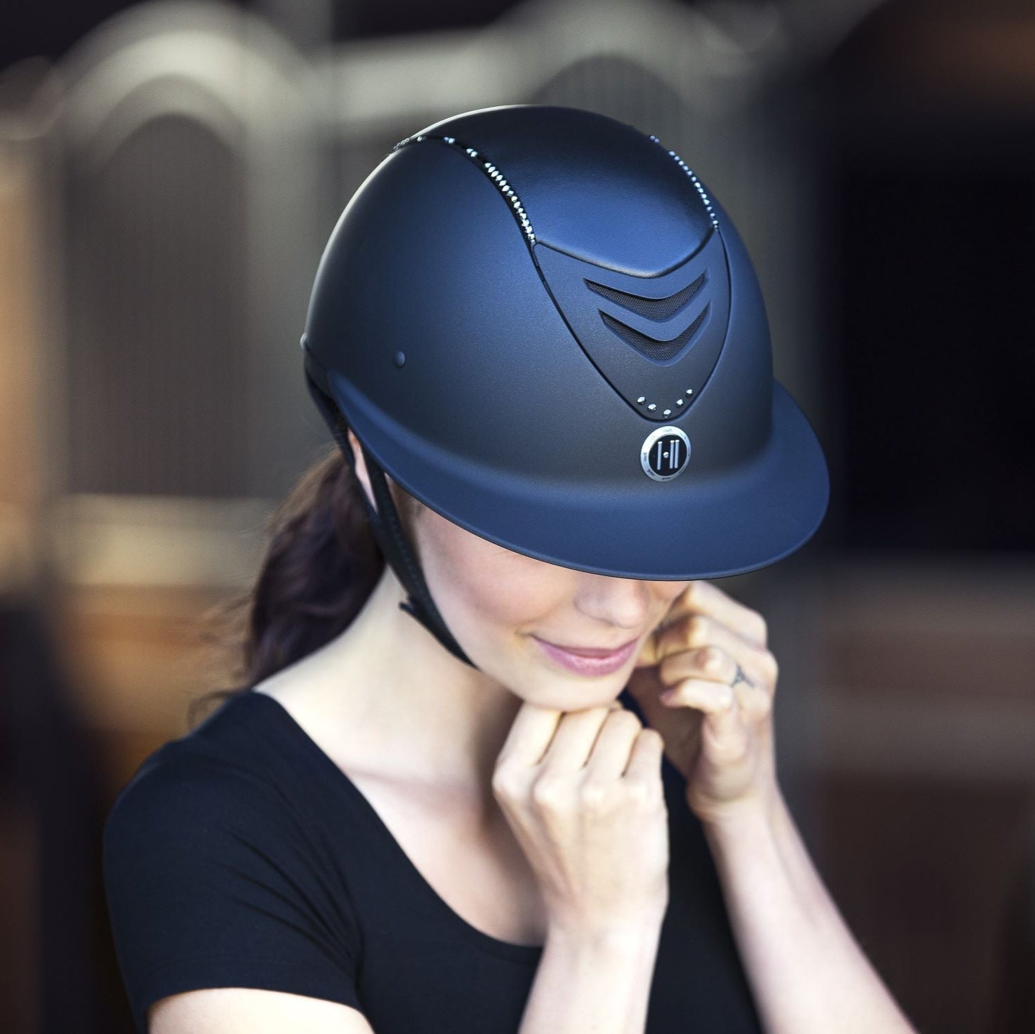 One K Matte riding helmet