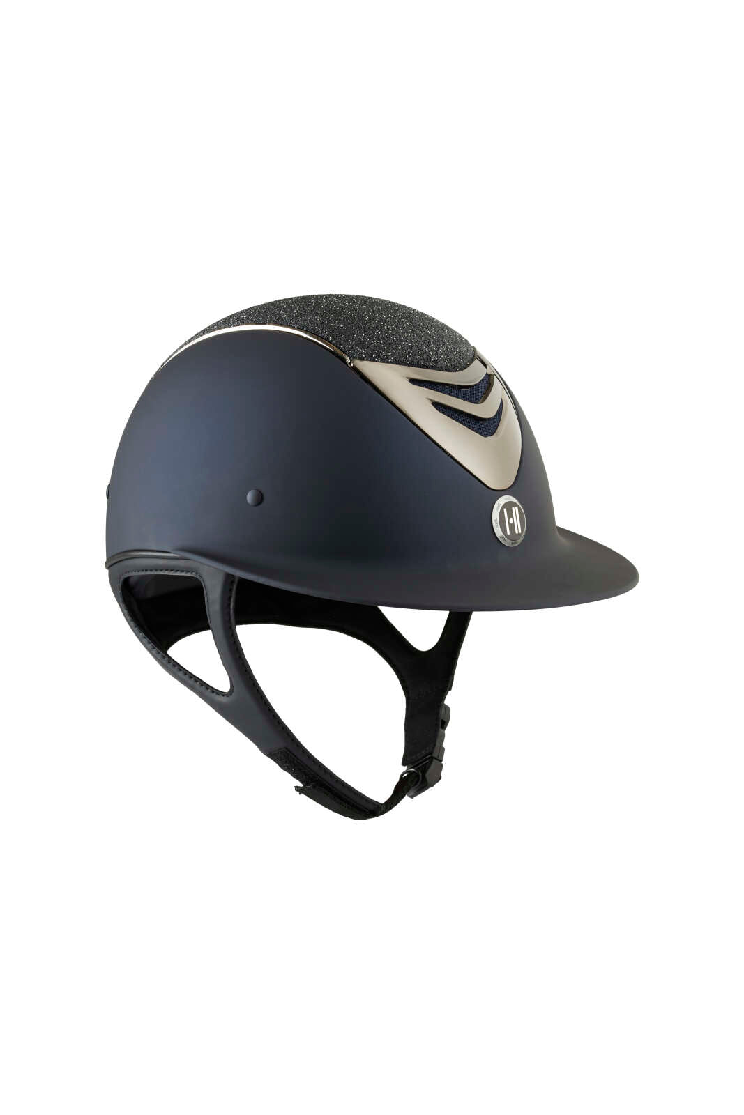 One K Avancé riding helmet - glitter top, chrome pipe