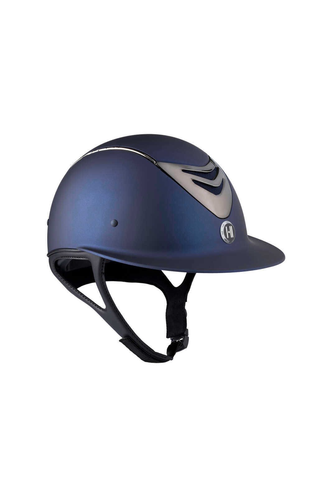 One K Avancé ridhjälm - matt topp, krom front/pipe