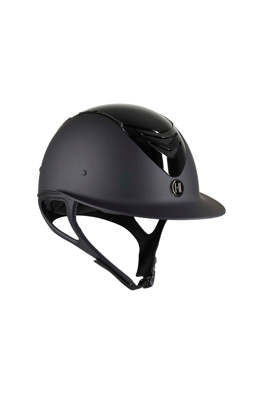 One K Avancé riding helmet - glossy top, swarovski pipe