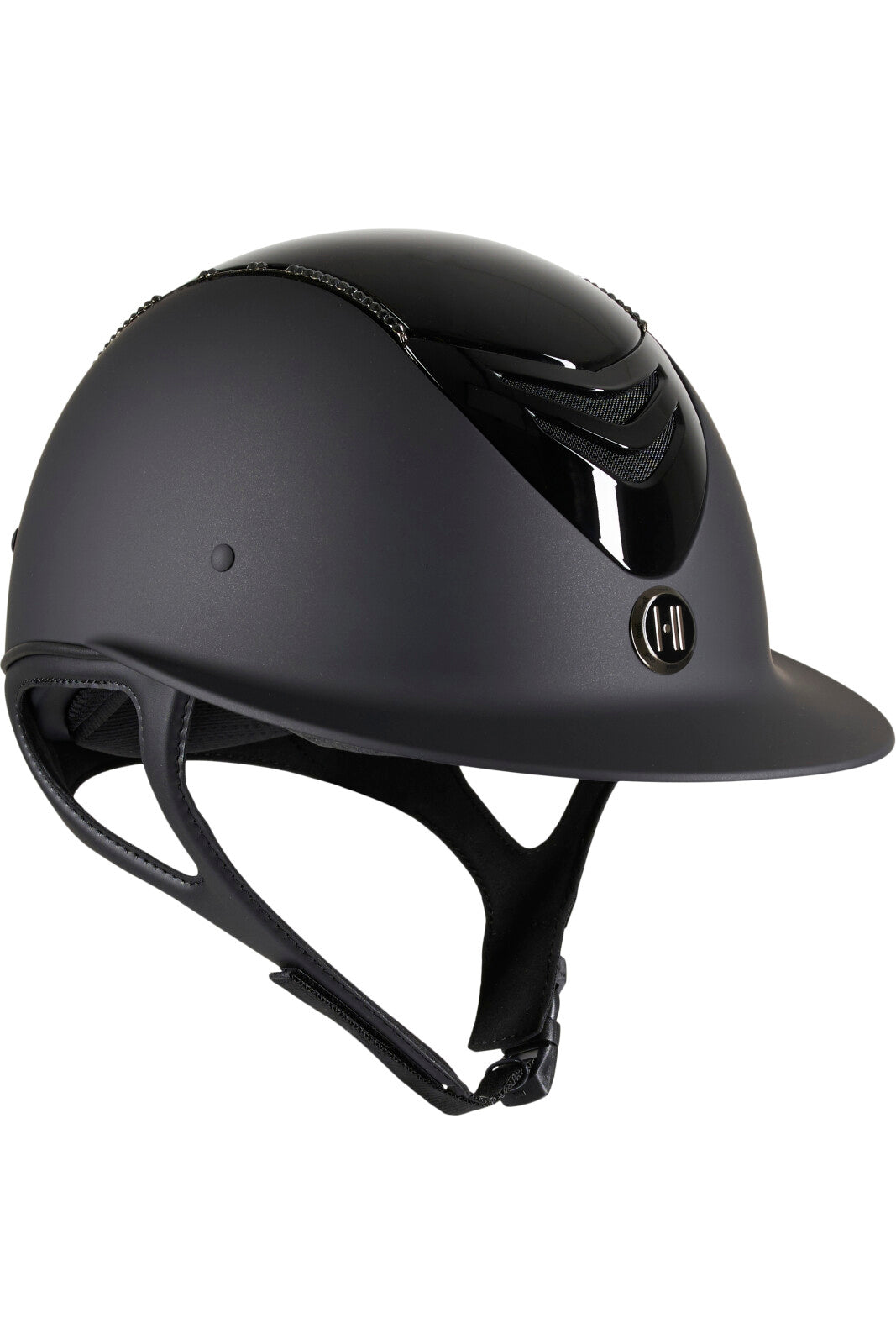 One K Avancé riding helmet - glossy top, swarovski pipe
