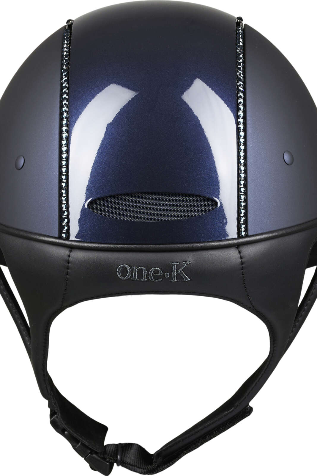 One K Avancé riding helmet - glossy top, swarowski pipe