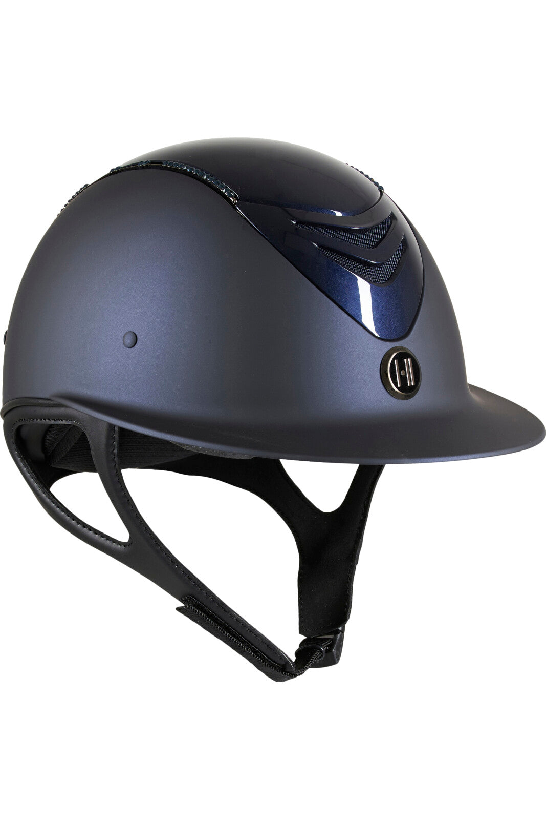 One K Avancé riding helmet - glossy top, swarowski pipe