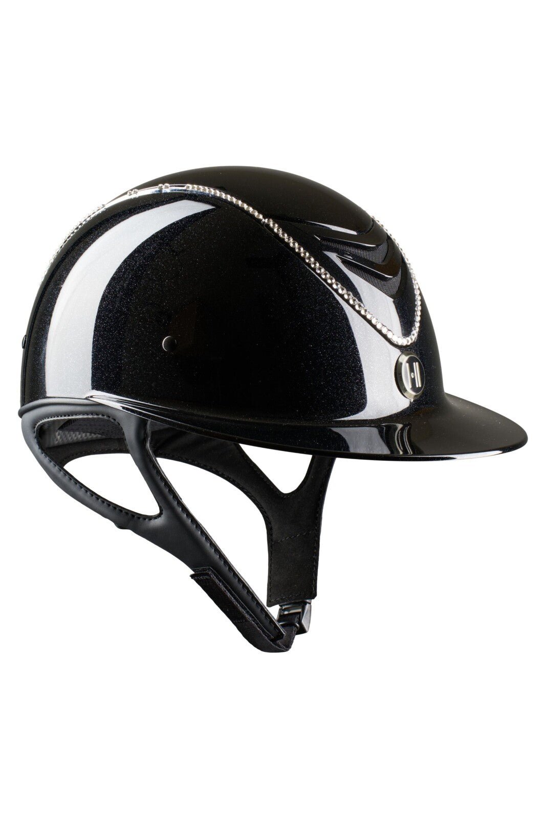 One K Avancé Lux riding helmet - Shimmer effect, swarowski pipe - Unamari