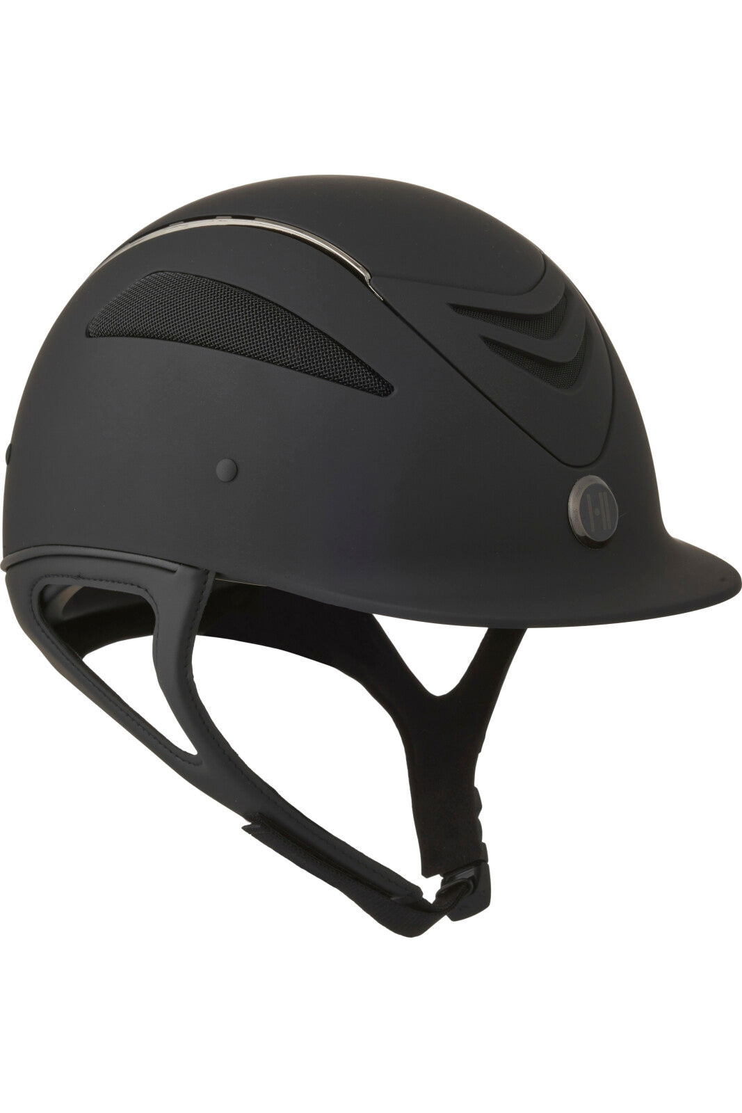 One K Defender Pro riding helmet - matt top, chrome pipe