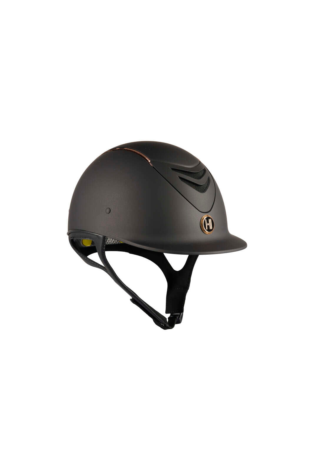 One K MIPS Defender-ridehjelm - mat top, rosegold pipe