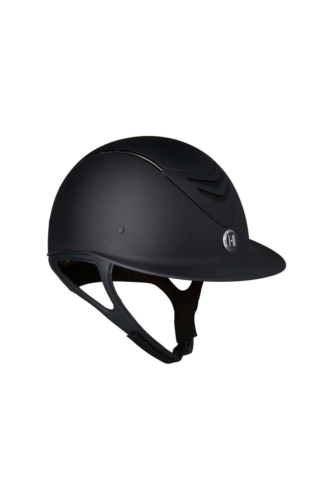 One K Mips Avance-ridehjelm - mat top, krom pipe