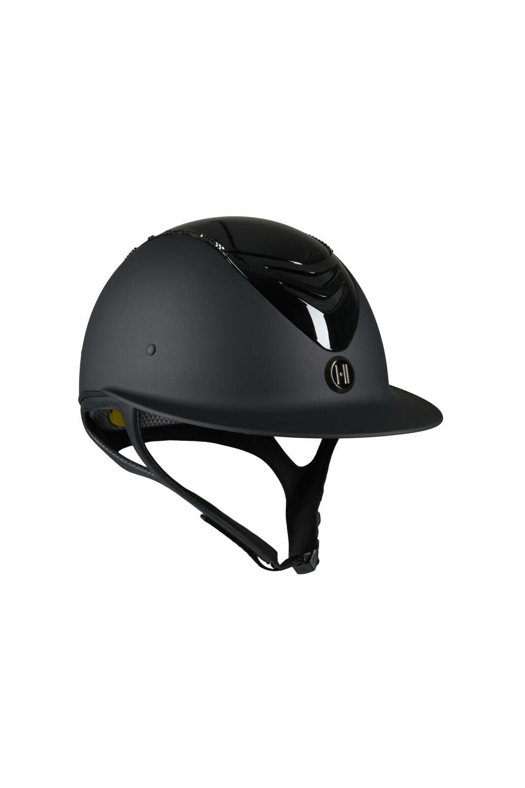 One K MIPS Avancé riding helmet - glossy top, swarovski pipe