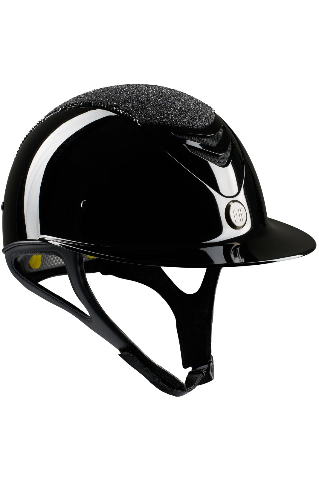 One K Mips Avancé Reithelm - Glitzeroberteil, Swarovski pipe