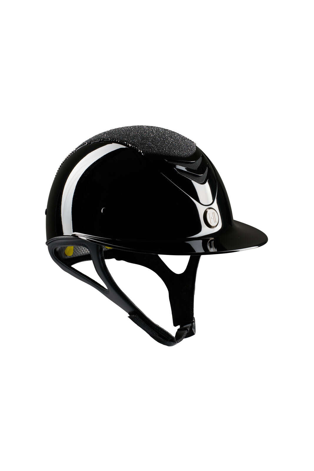 One K MIPS Avancé-ridehjelm - glitter top, swarovski pipe