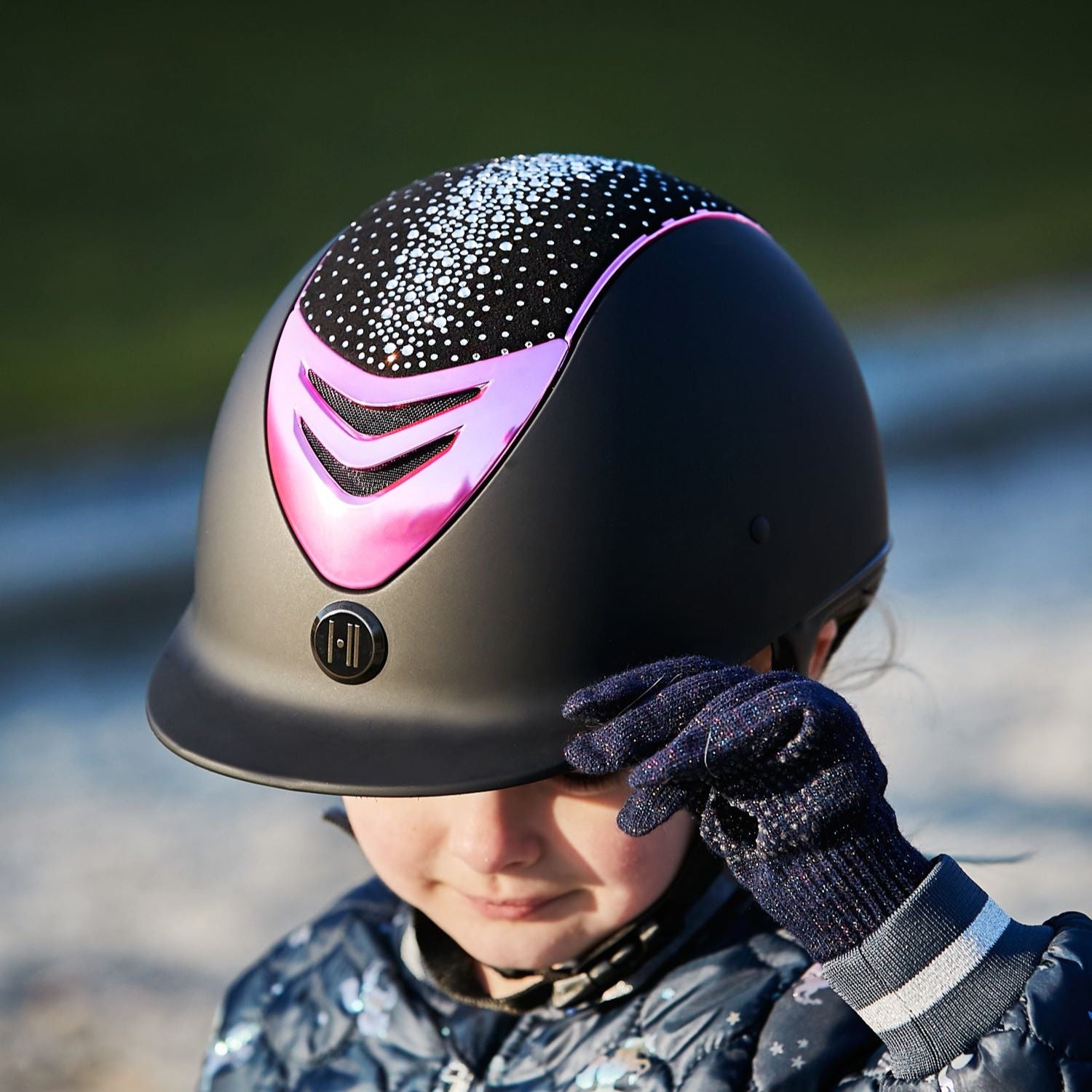 One K Matte riding helmet