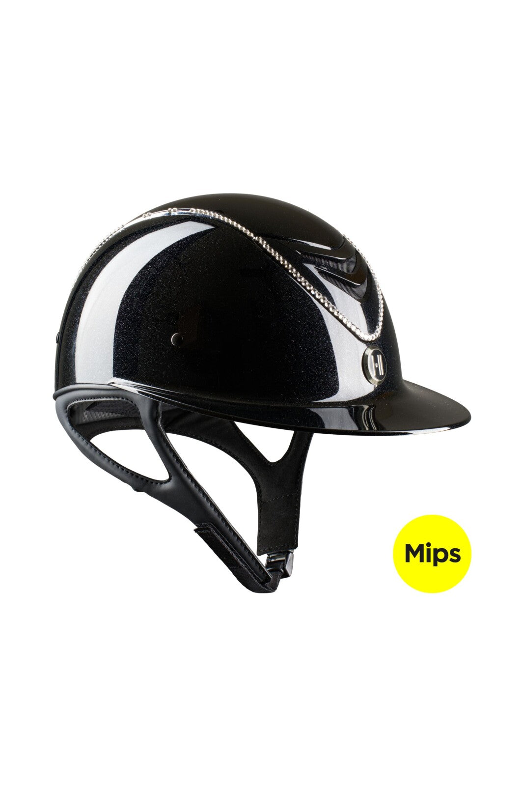 One K MIPS Avancé Lux riding helmet - shimmer, swarovski pipe