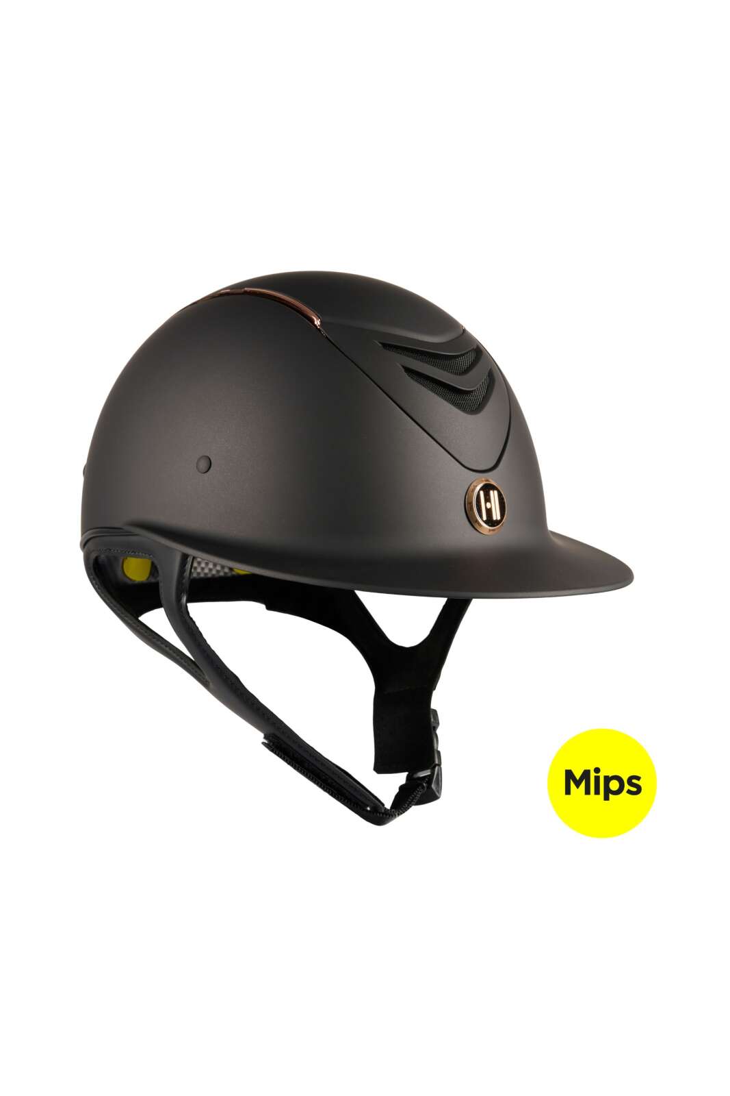 One K MIPS Defender-ridehjelm - mat top, rosegold pipe