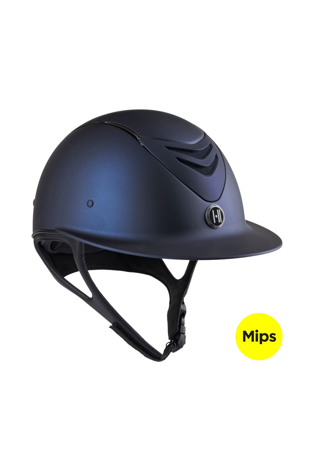 One K Mips Avance ridehjelm - mat top, krom pipe