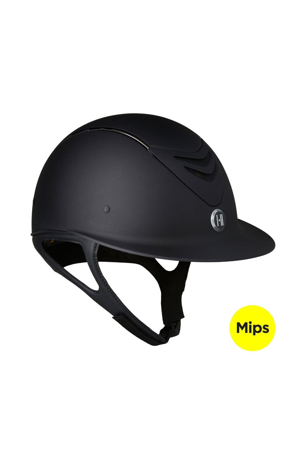 One K Mips Avancé riding helmet - matt top, chrome pipe